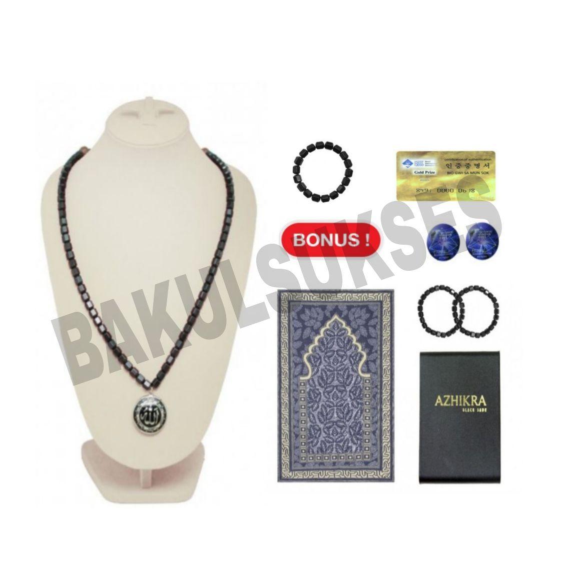 AZHIKRA BLACK JADE - KALUNG DAN GELANG GWISAMUNSOK LJL AZHIKRA HEALTH NECKLACE