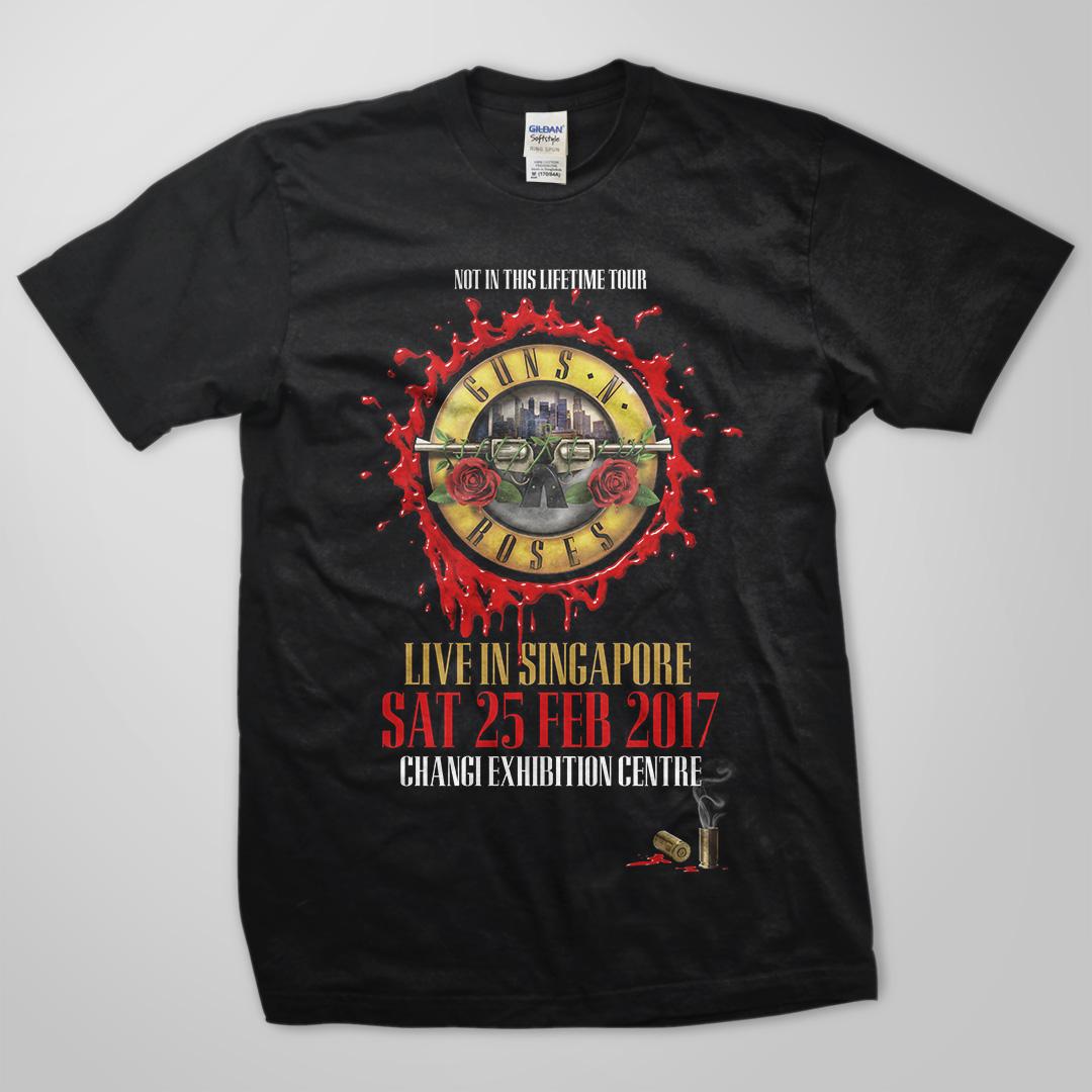 Kaos Baju Tshirt Band Rock GNR Guns N Roses Singapore - GNR35