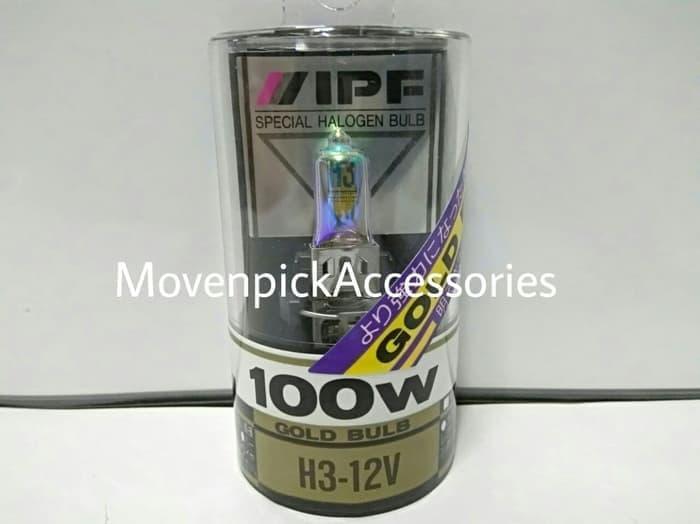 Bohlam IPF H3 12V 100W GOLD ORIGINAL JAPAN