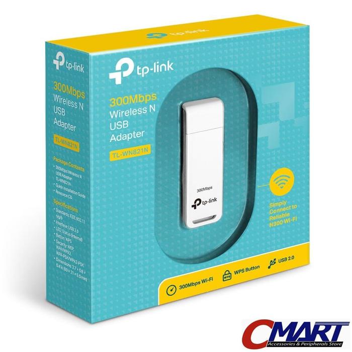 TP-LINK TL-WN821N : TPLink 300Mbps Wireless N USB Adapter