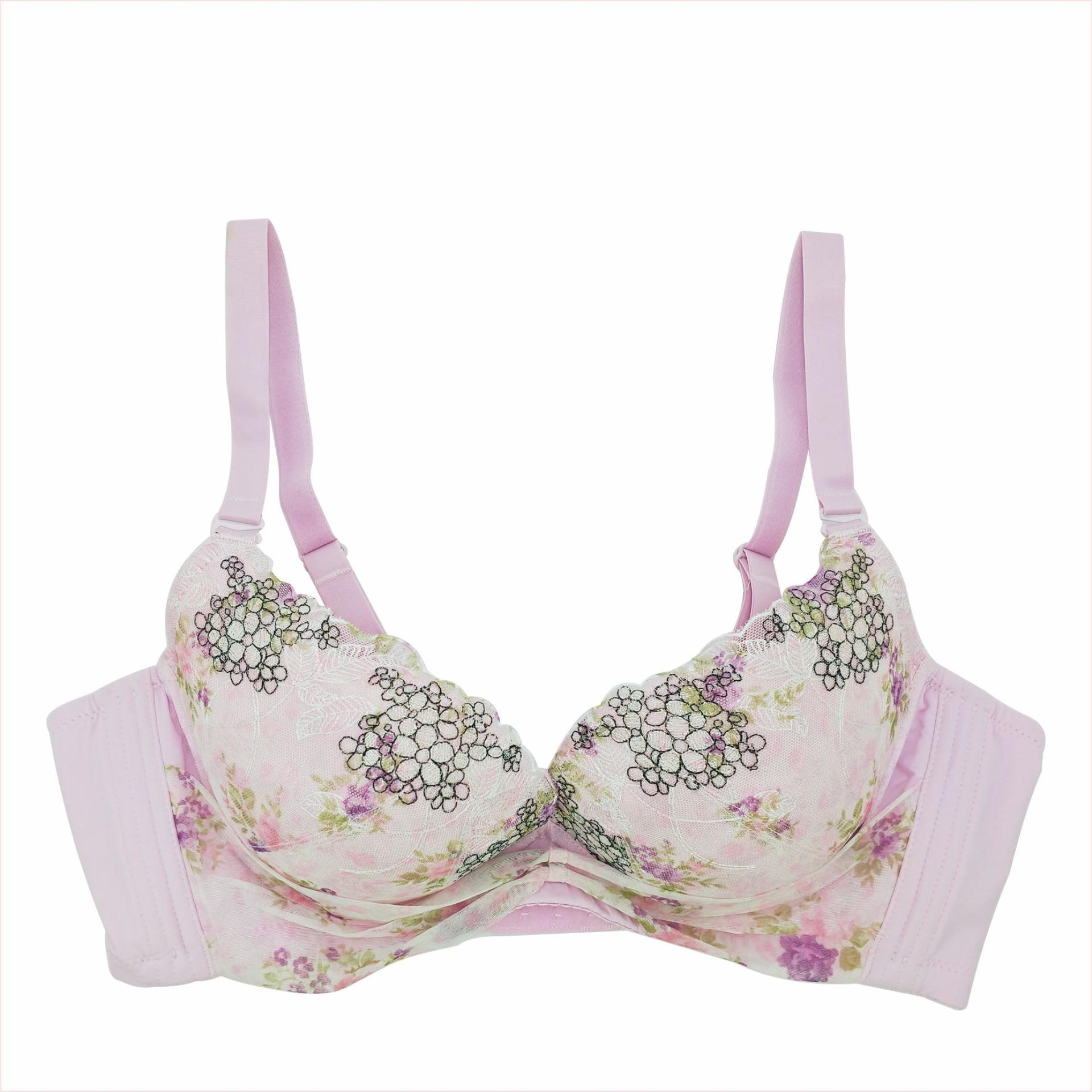 WEITECH BRA CUP BESAR CANTIK DENGAN KAWAT 11283 PINK
