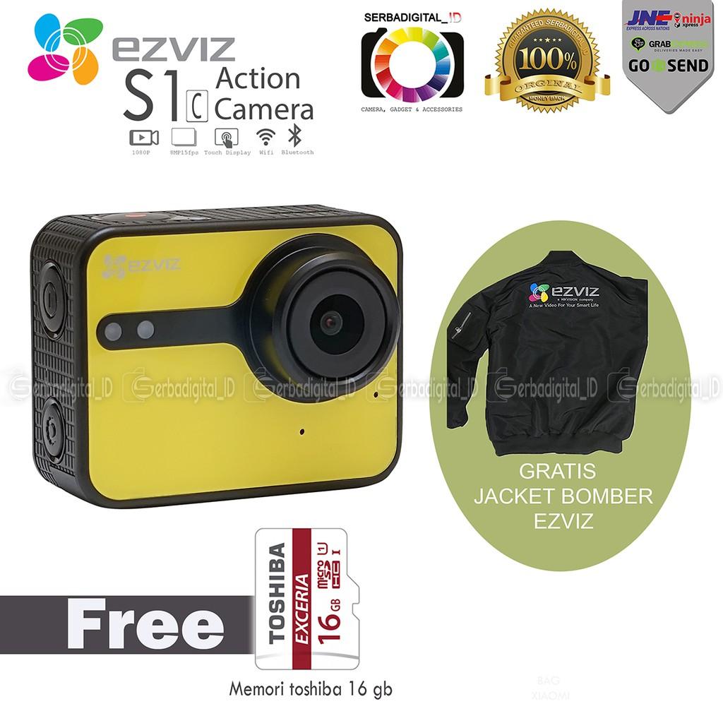 Action Camera EZVIZ S1c Full HD Action Camera-Micro Sd 16Gb 90Mb/S