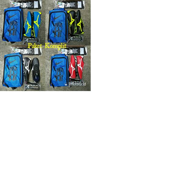 Paket Komplit Sepatu Bola Mizuno Kualitas Grad Ori