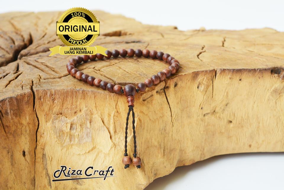 Gelang Tasbih Pria Wanita Kayu Nagasari Cirebon Asli 33 Butir Terbaik Bersertifikat