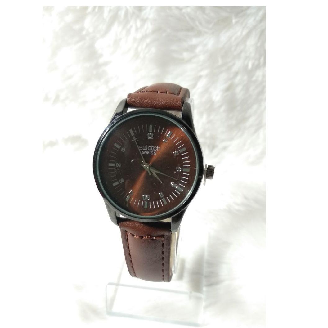 5store Jam Tangan / Jam Tangan Wanita / Jam Tangan Fashion Wanita / Jam Tangan Wanita Anti Air / Jam Tangan Wanita Swatch Strap Kulit Full Colour Murah