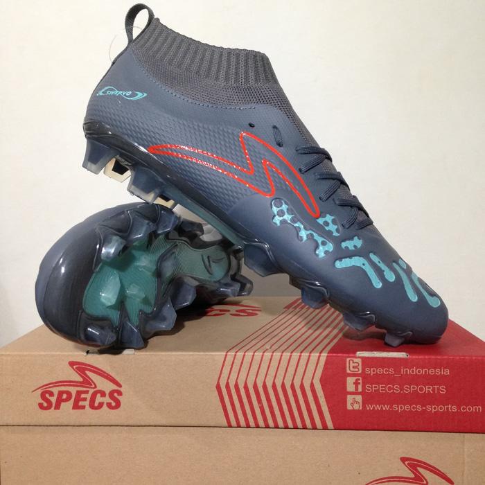 Sepatu Bola Specs Swervo Thunderstorm FG Anthracite Grey 100782 Ori - b9XlGU