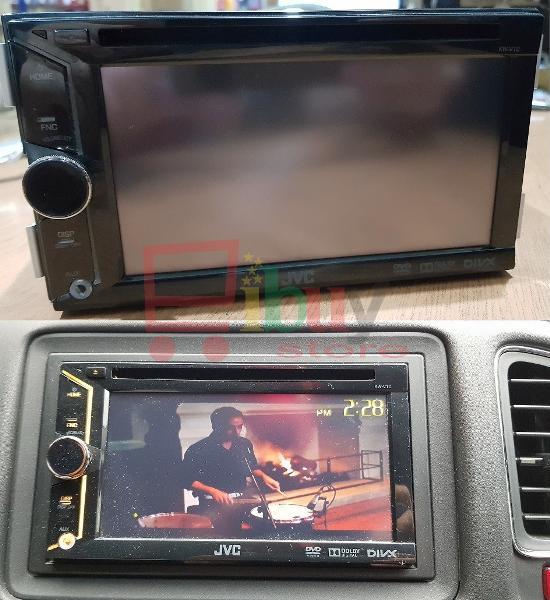 Double Din DVD JVC 6.1 inch Tipe KW V10 Support USB and AUX - Head Unit Mobil Bekas JVC Kenwood Honda HRV