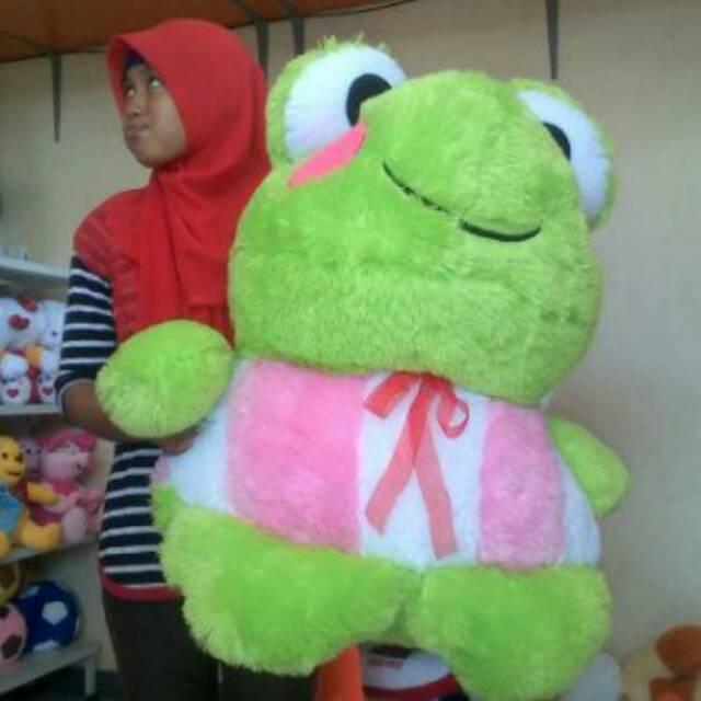 Boneka keroppi/keroppy/keropi/kerropi jumbo/besar/big pake baju