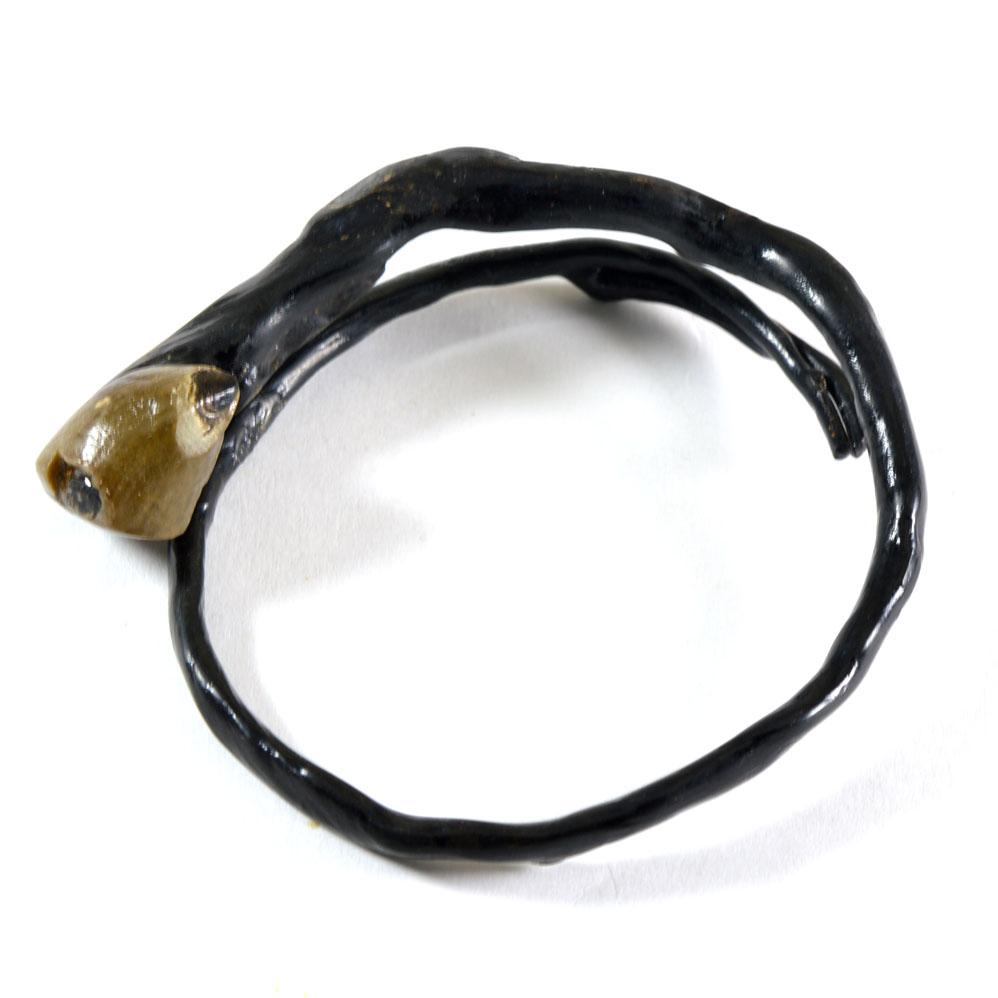 ICBEADS Gelang Bangle Akar bahar bonggol - Hitam