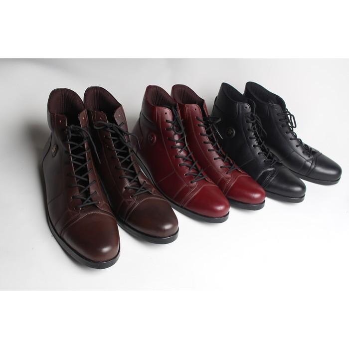 Sepatu Boot Kulit Kambing Asli (Nyaman - Ringan & Murah - Berkualitas) - Ejomaf