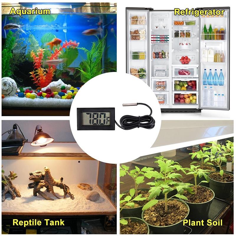 Digital Thermometer with Probe for Aquarium Panjang 1 Meter Termometer Alat Pengukur Suhu Air Akuarium