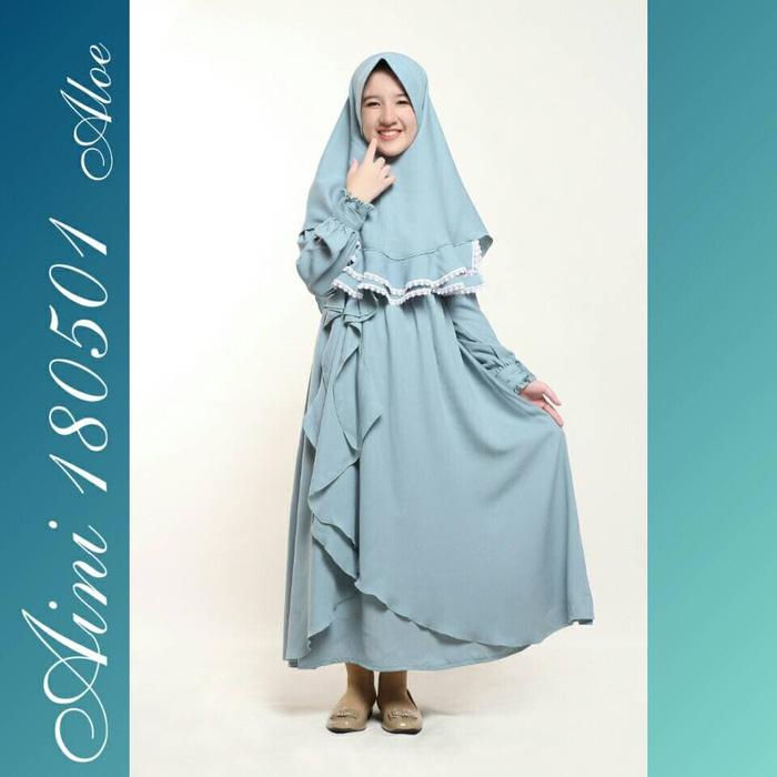 Baju Muslim Anak Perempuan Balita TK SD, Gamis Pesta Anak Aini 180501