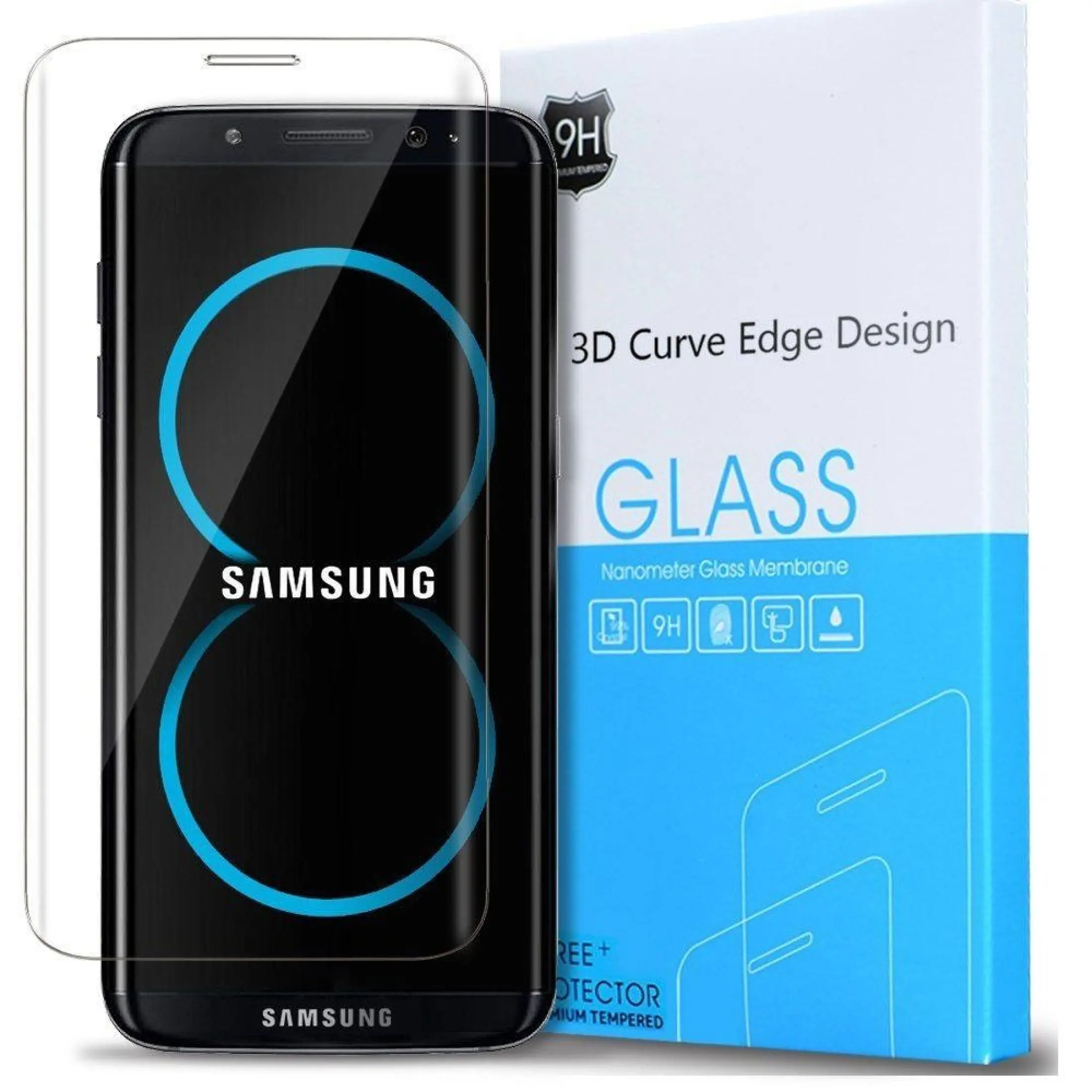 Tempered Glass For Samsung Galaxy S8 Plus Samsung Galaxy S8 Ukuran 6 2 Inch 3d Curved Full Temper Anti Gores Kaca 9h Pelindung Layar Full Melengkung Screen Guard Screen Protection Transparant Lazada Indonesia