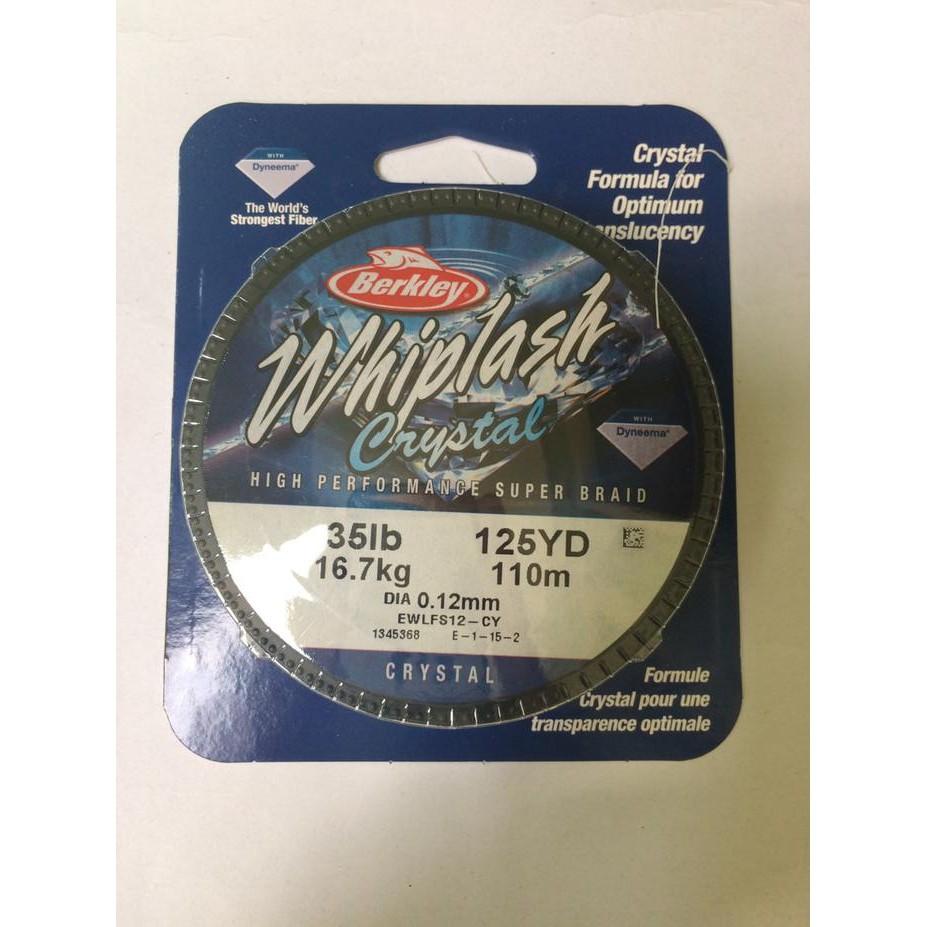 HOT DEAL BERKLEY WHIPLASH CRYSTAL 35LB 125YD DISKON