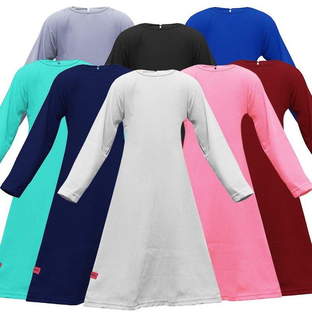 Gamis Anak Perempuan Murah Polos Basic Wolfis