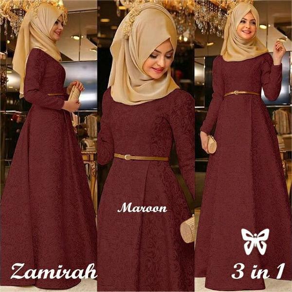 Gamis Muslim/Gamis Wanita/Gamis Syar'i/Gamis polos/Gamis Waita Terbaru/Gamis Remaja