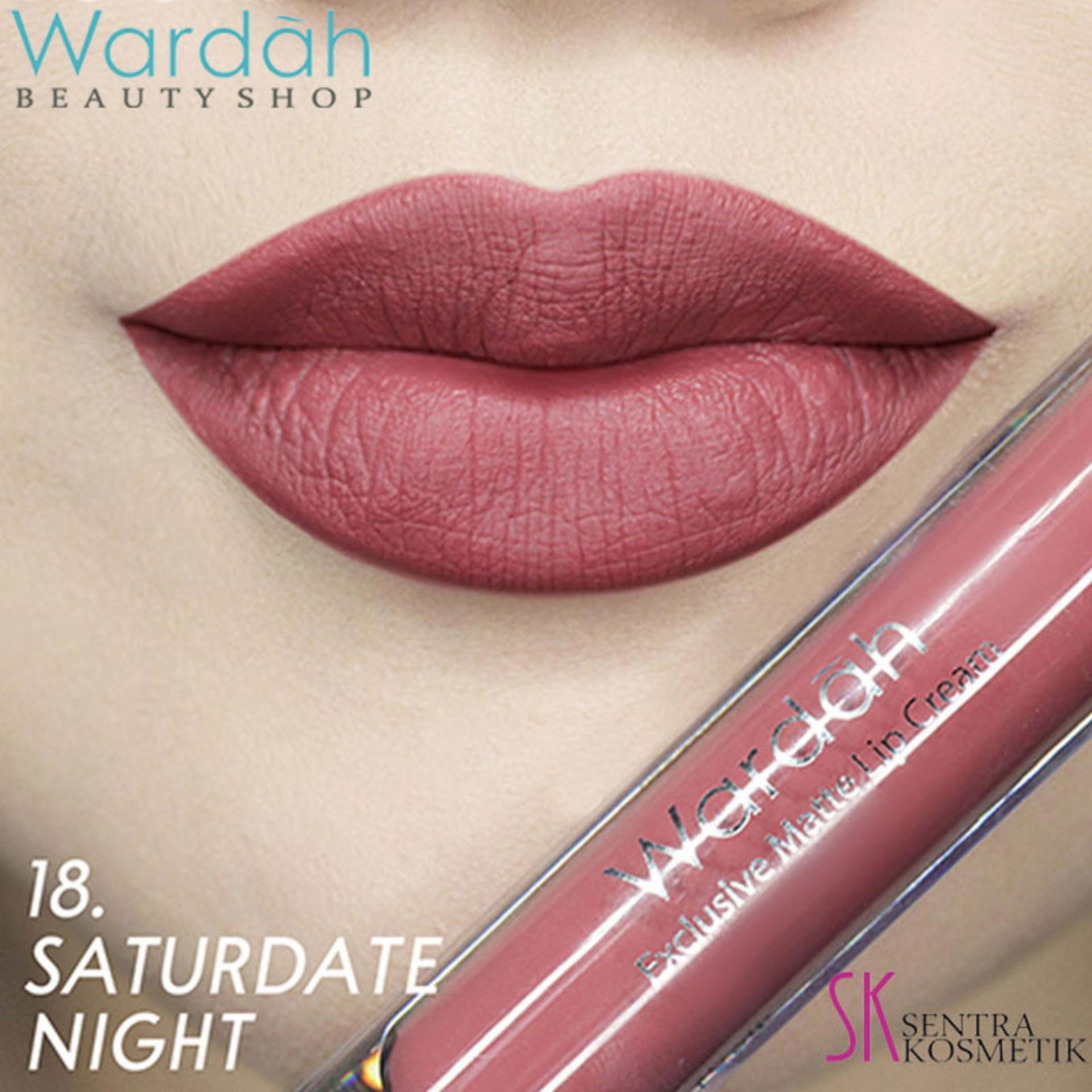 Wardah Exclusive MATTE LIP CREAM No 18 - SATURDATE NIGHT