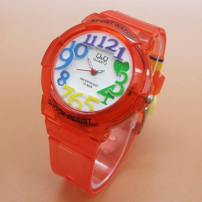 Jam Tangan Qnq Kw Model Sherina Merah Jam Tangan Wanita Sporty - Timewatch