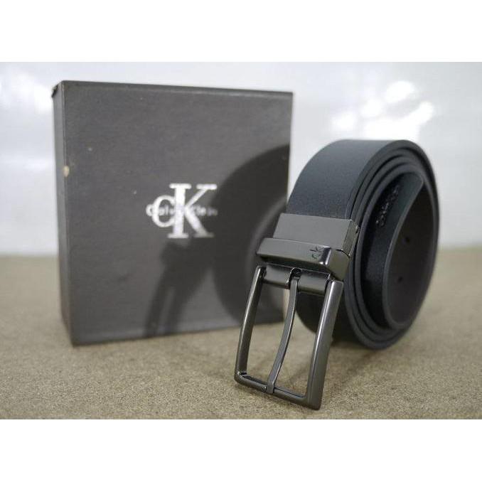 Ikat Pinggang Kulit Calvin Klein - Ck Jr11 / Gesper Kulit Pria Branded - Djfpwjg