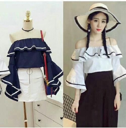 HRV Shop Blouse Wanita Sabrina Line / Baju Sabrina Wanita / Baju Sepundak Wanita / Atasan Sabrina Polos / Atasan Sabrina Cewek / Baju Sabrina Remaja / Pakaian Wanita Murah / Sabrina Murah