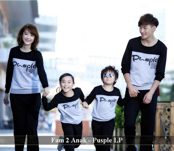 FamilyCouple Kaos Keluarga Simple Baju Family Terkini 2 Anak Lp Pusple