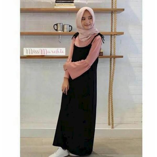 Zahira Set / Baju Setelan Overal Dress Muslimah / Gamis Remaja Cantik Ghtsyh