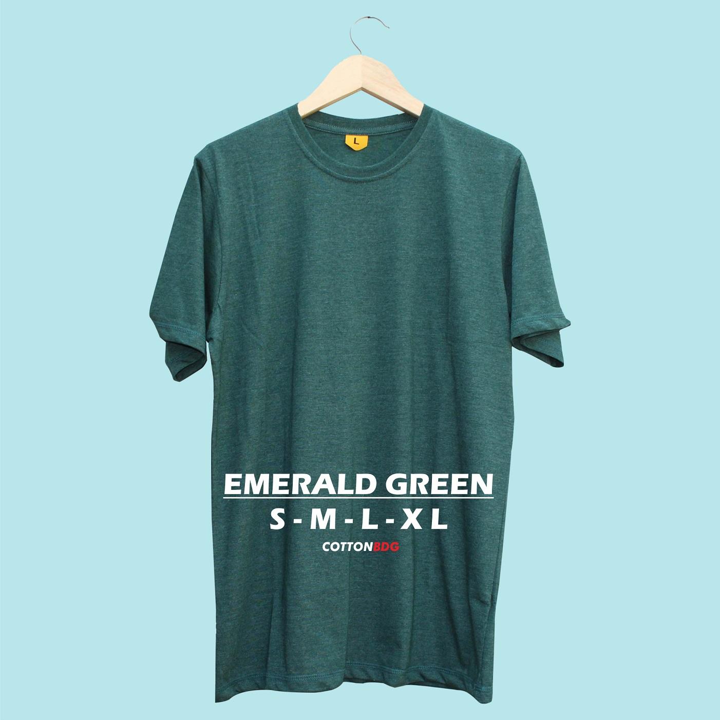 Kaos Polos Lengan Pendek Emerald Green