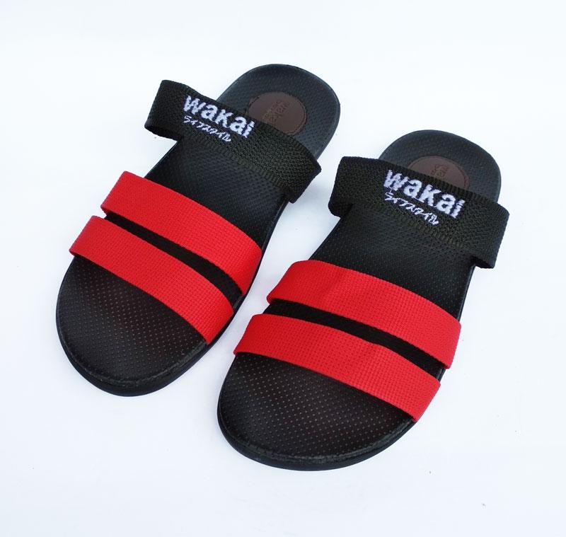 Sandal Wakai Pria Wanita - Sandal Fashion Sandal Murah Selop Htm Mrh