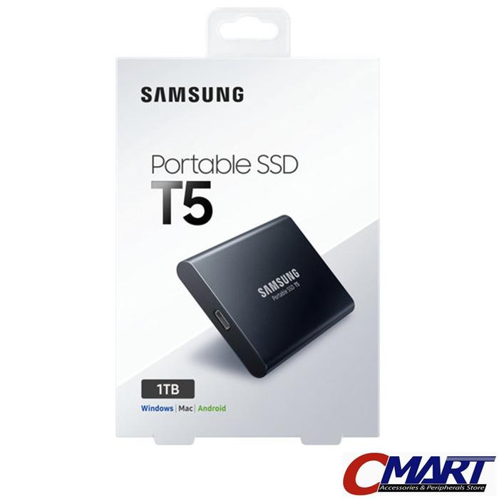 ORIGINAL - Samsung SSD Portable T5 1TB Eksternal External USB 3.1 - MU-PA1T0B/WW