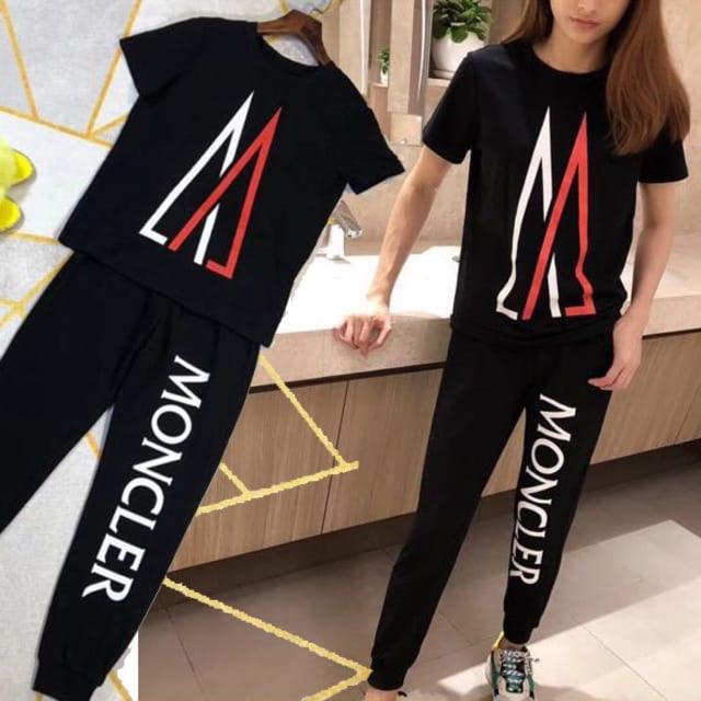 DAMAI FASHION JAKARTA - baju setelan wanita MONCLER black - konveksi murah tanah abang
