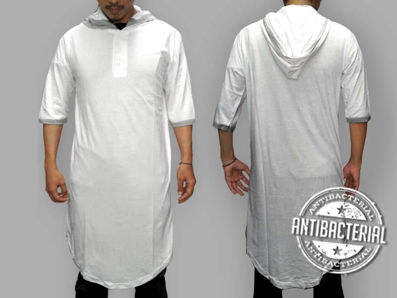 Gamis Kaos Kurta Hoodie Anti Bakteri