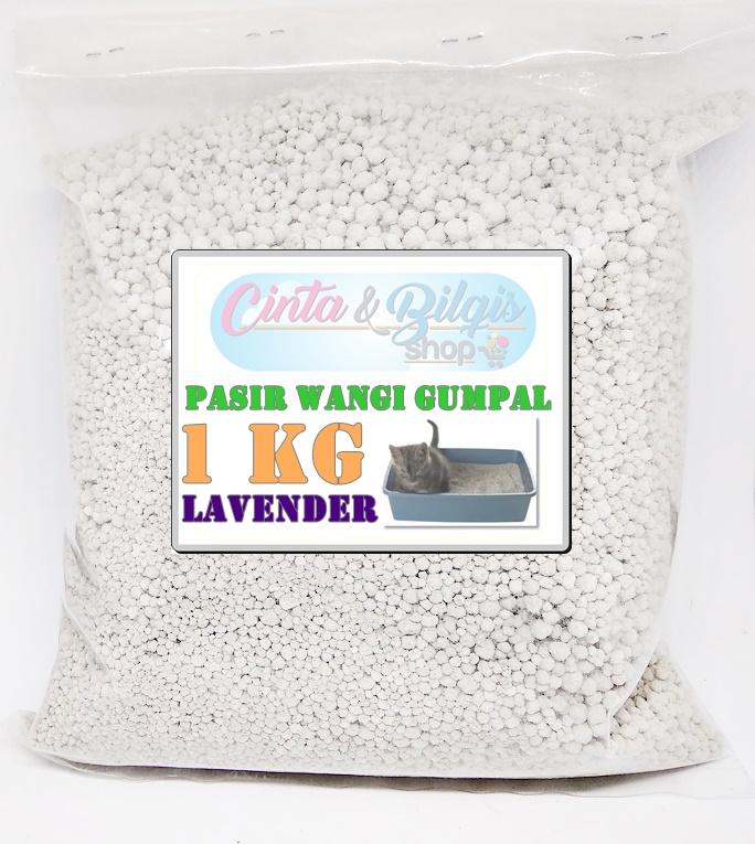 PASIR WANGI GUMPAL KUCING REPACK 1 KG - WANGI LAVENDER