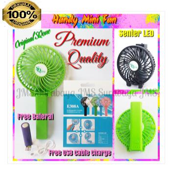 Kipas Angin Mini Multifungsi 3 in 1 7STAR - Kipas Meja Duduk & Kipas Tangan Support Bisa di lipat + Bisa Untuk Powerbank + Include Kabel Charger dan Baterai