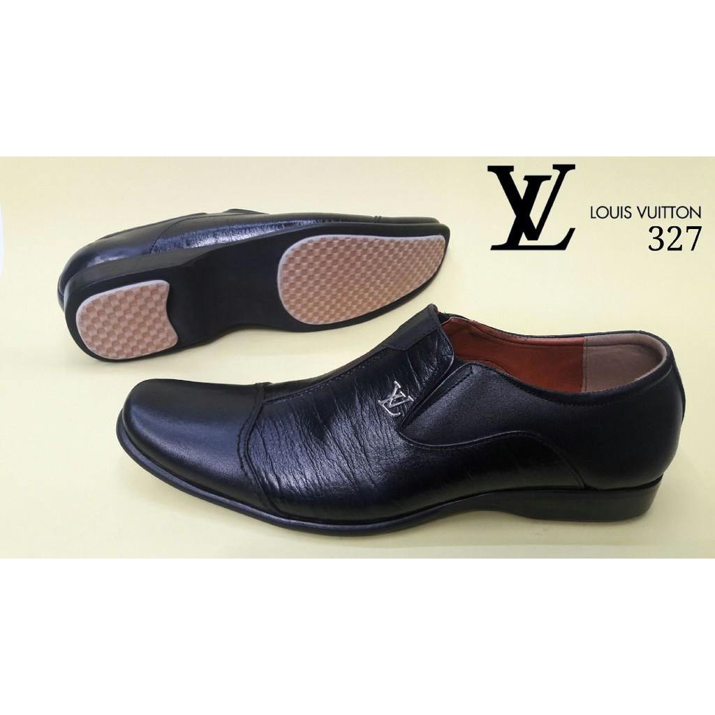 SEPATU PANTOFEL PRIA KULIT ASLI SEPATU KANTOR KERJA Formal. Louis Vuitton ORIGINAL BERKUALITAS 8