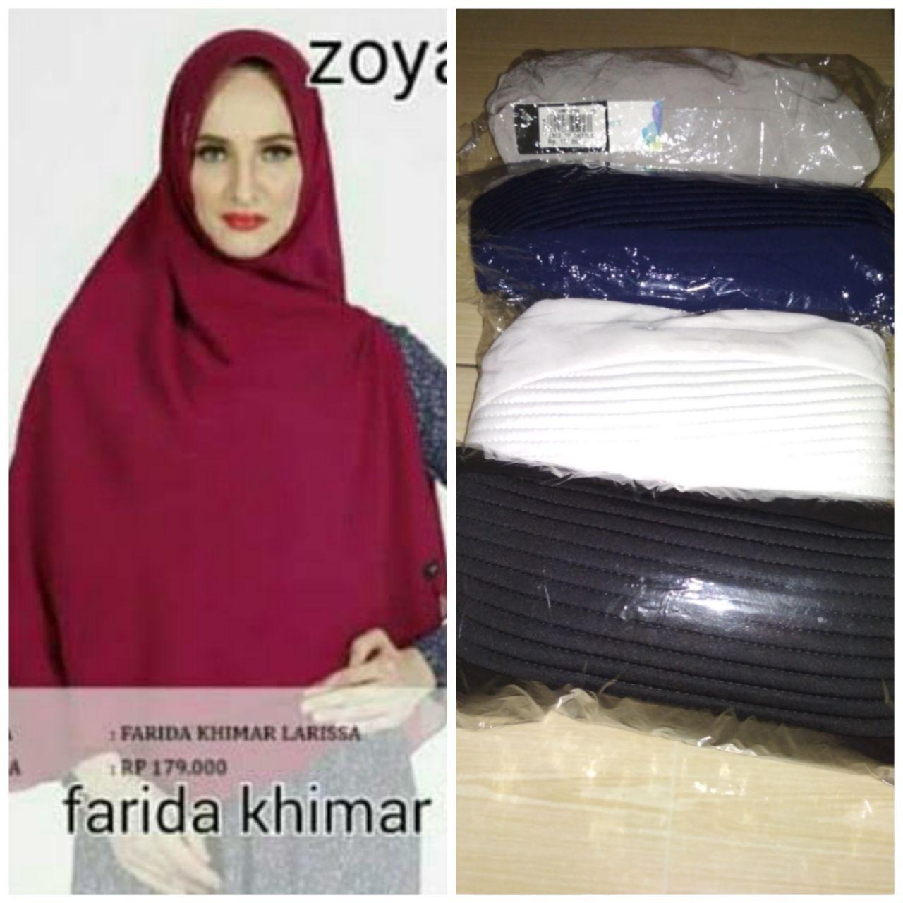 kerudung zoya farida khimar zoya