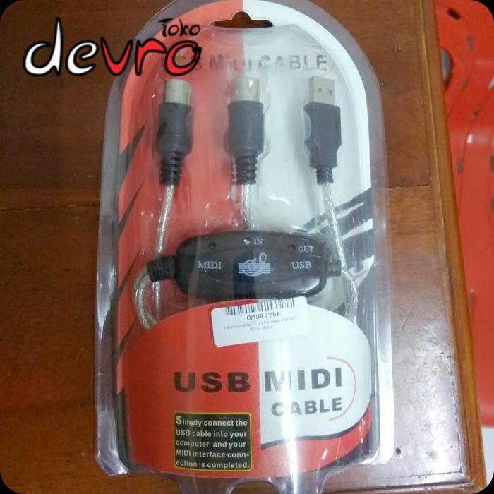 Kabel Converter USB Midi to Music Keyboard Adapter Cable - WITH BOX