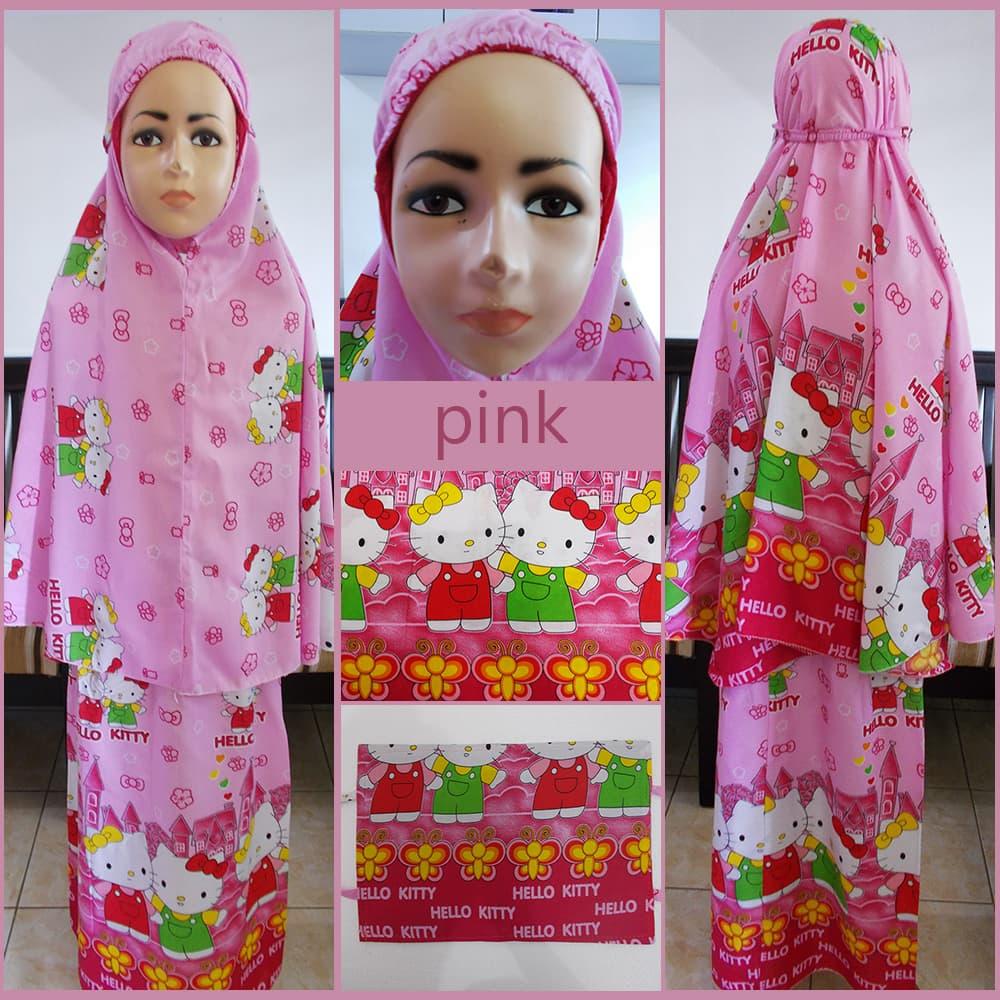 Mukena Bali Anak Motif Hello Kitty usia 2-3 th