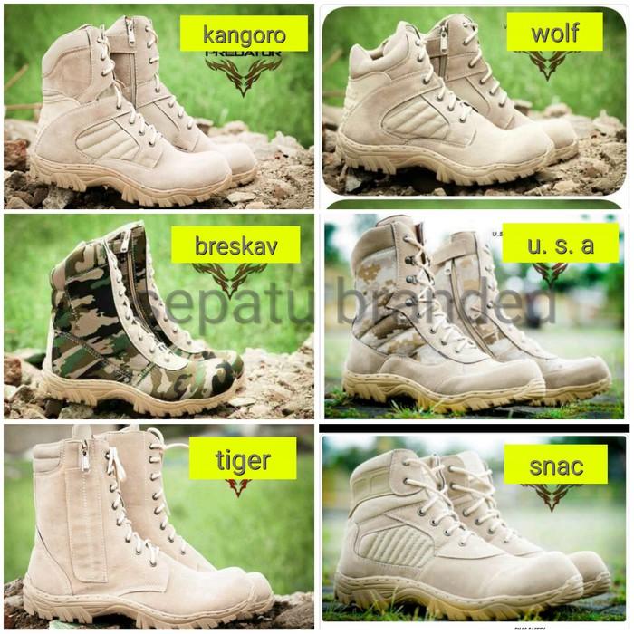 Promo Termurah SEPATU TACTICAL DELTA SAFETY GURUN ARMY POLISI TNI PDL LORENG CREAM Gratis Ongkir
