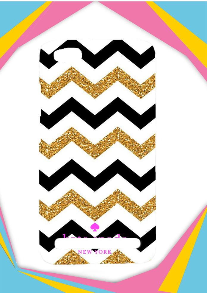 Casing Xiaomi Redmi 5A Custom Hardcase chevron gold logo kate spade Z4902 Case Cover