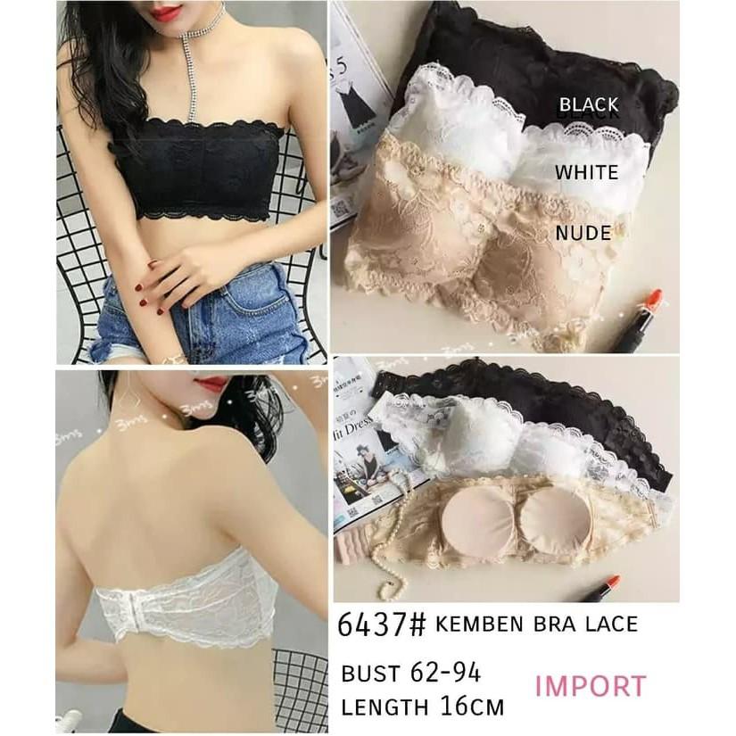 Promo Sale PM- M - 6437# Kemben Bra Lace Termurah