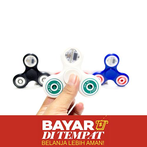 Fidget Spinner Light Up LED Motif Hand Spinner Toys Lampu LED Variasi