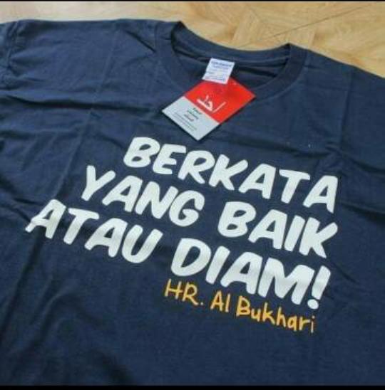 PALING DICARI Kaos BERKATA YANG BAIK ATAU DIAM bahan Combed 30'S PROMO