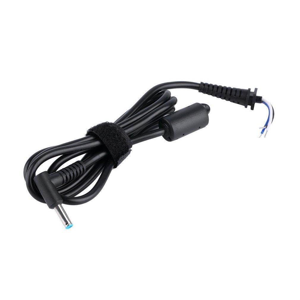 Lalove KANAN SUDUT 1.2 M Panjang Kabel DC 4.5X3.0 Mm dengan Jarum Konektor Daya DC Kabel untuk HP envy Ultrabook Kabel Hitam