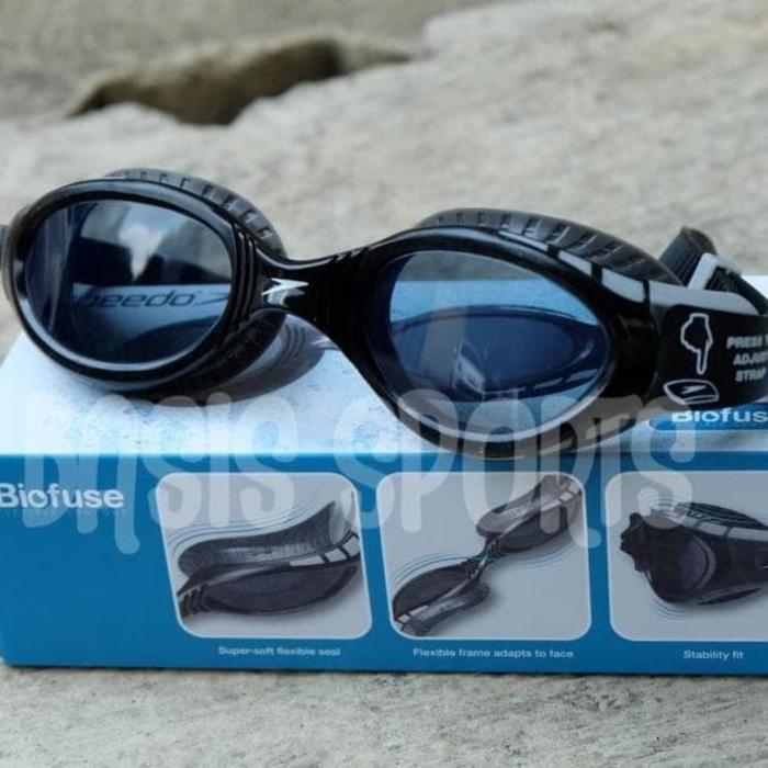 TERLARIS - KACAMATA RENANG SPEEDO FUTURA BIOFUSE FLEXISEAL BLACK /
