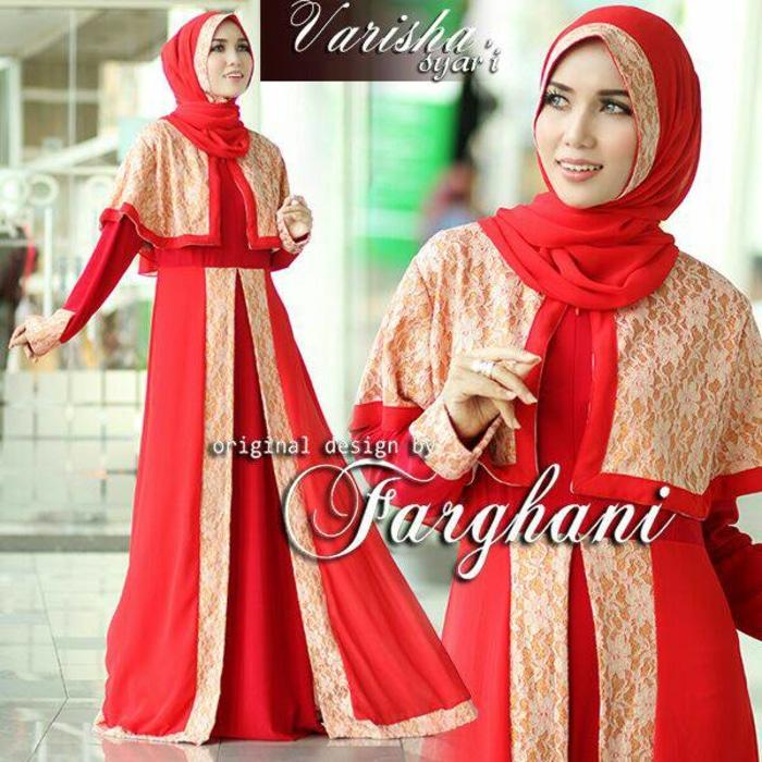 Gamis pesta cantik murah Varisha by Farghani