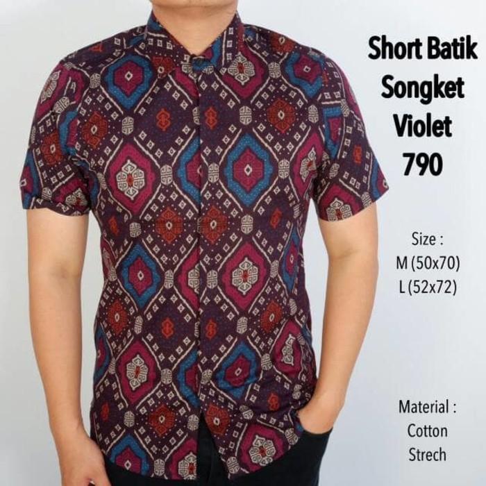 JUAL KEMEJA TRIBAL COWO BAGUS BATIK MOTIF SONGKET -