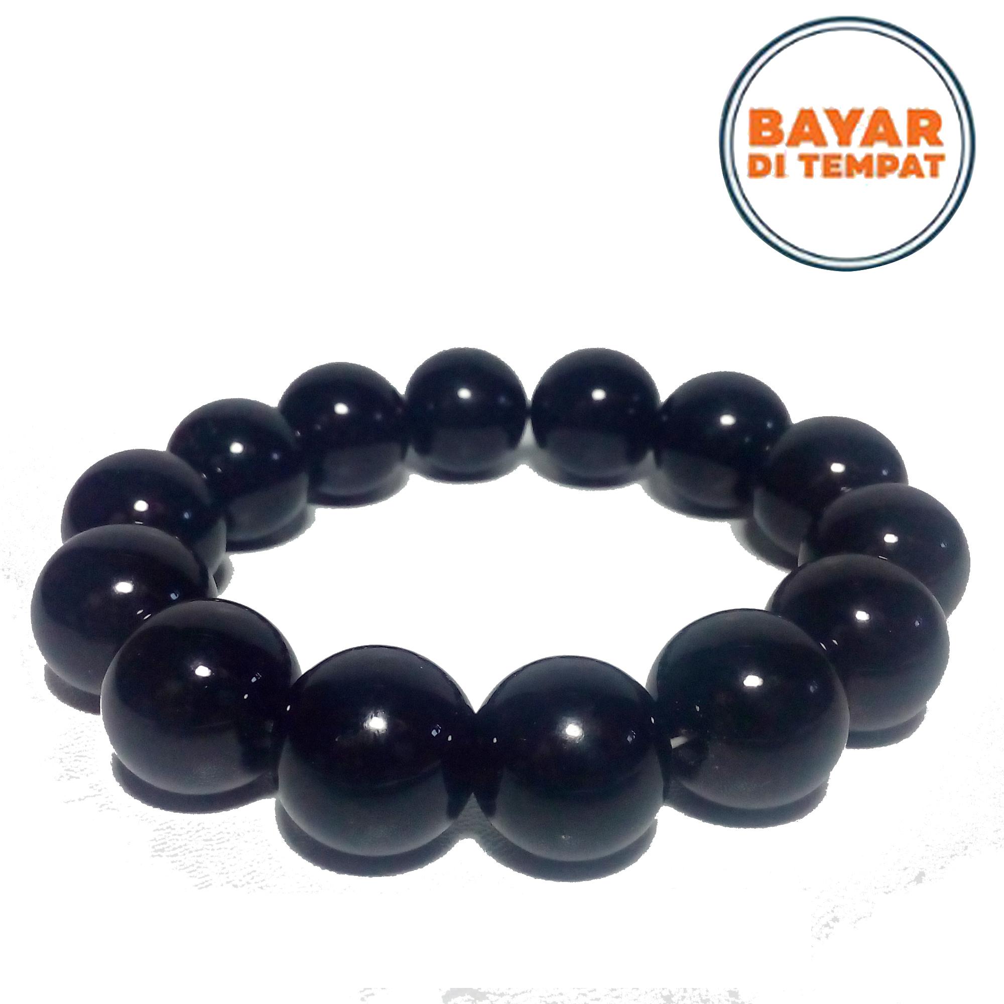 Djogja Market - Gelang Batu Alam Hitam | Gelang Hitam | Gelang Bandul Batu
