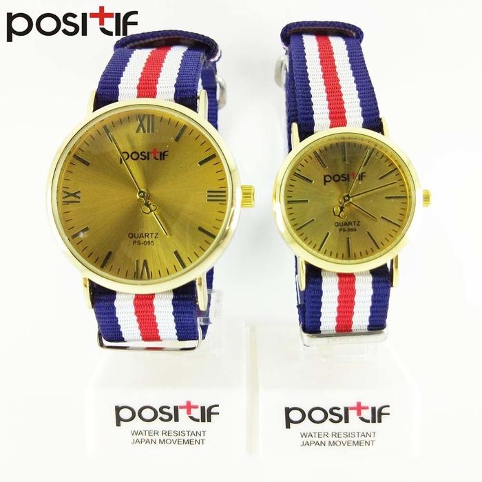 Jam Tangan Couple Merk POSITIF Cartagena PS-095/ Mini PS-096 Original