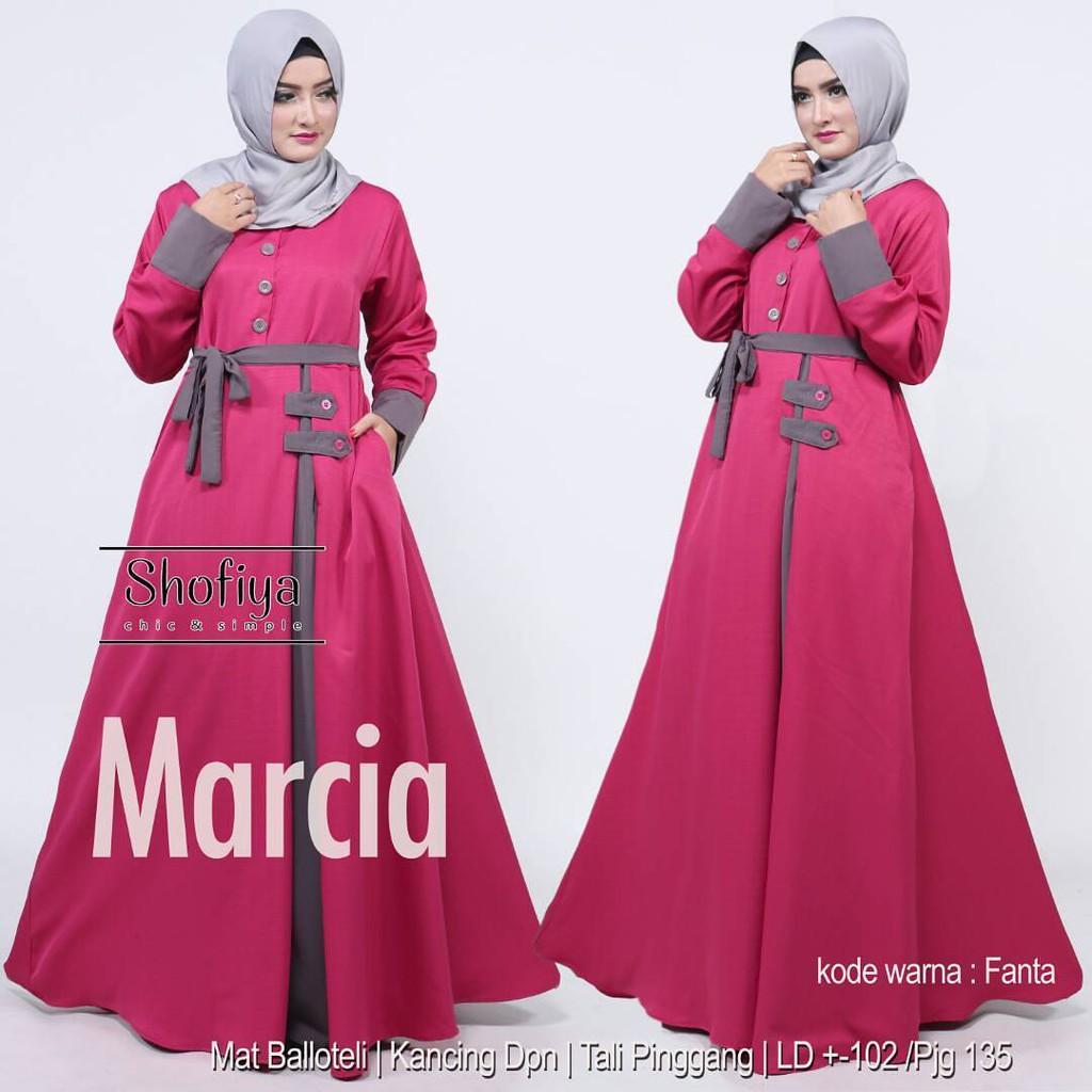 PROMO baju koko baju muslim pria gamis polos terbaru lengan panjang keren murah | grosir kekinian MARCIA - PINK FANTA