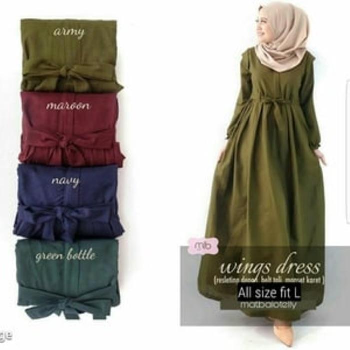 Gamis polos busui / Baju muslim wanita / Dress murah/Gamis Polos/Gamis Busui/Dress simple